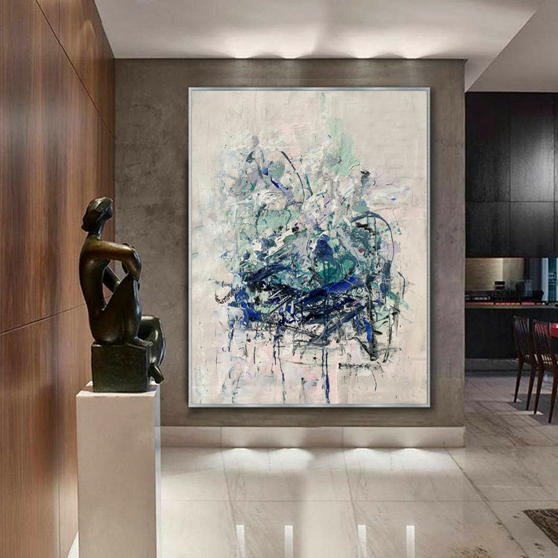 100% manual de perete modern de artă abstract pictură pe panza pentru decor de intrare