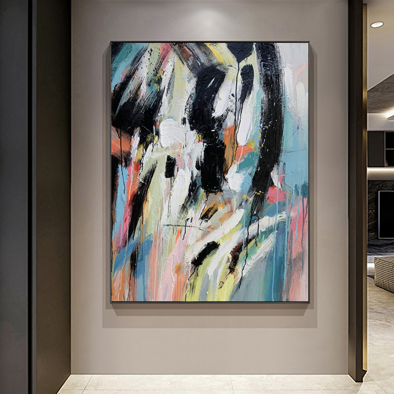 100% manual de perete modern de artă abstract pictura pe panza pentru decorarea de intrare